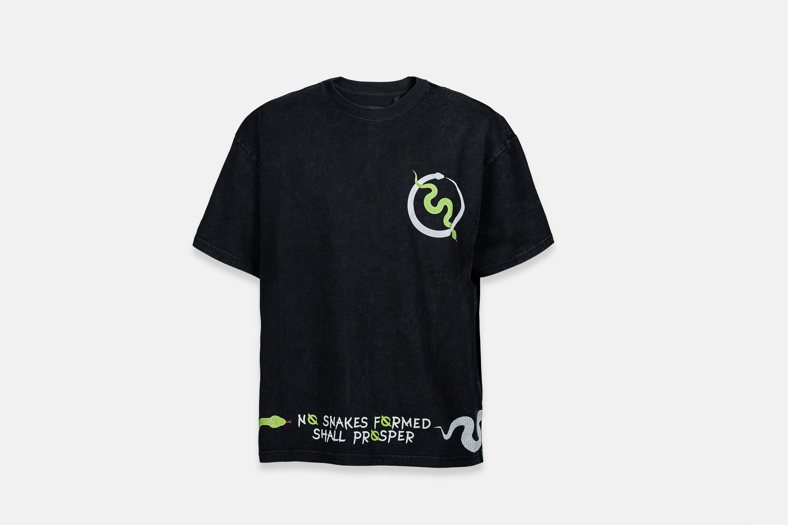 No Snakes Formed Shall Prosper Oversized Tee – Year of the Snake Collection