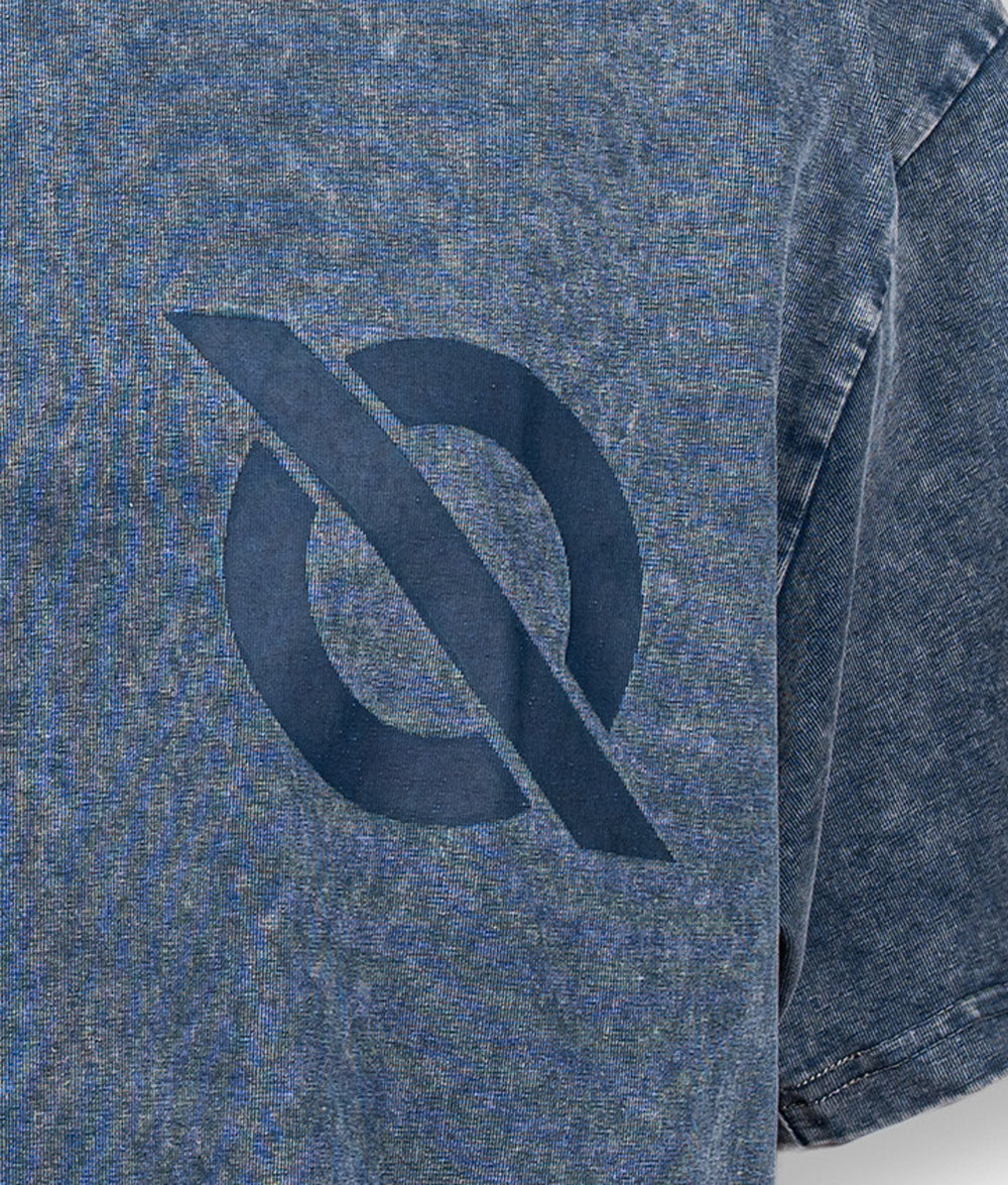 Washed Printed Logo Over Size Tee – No Weapon Formed Collection