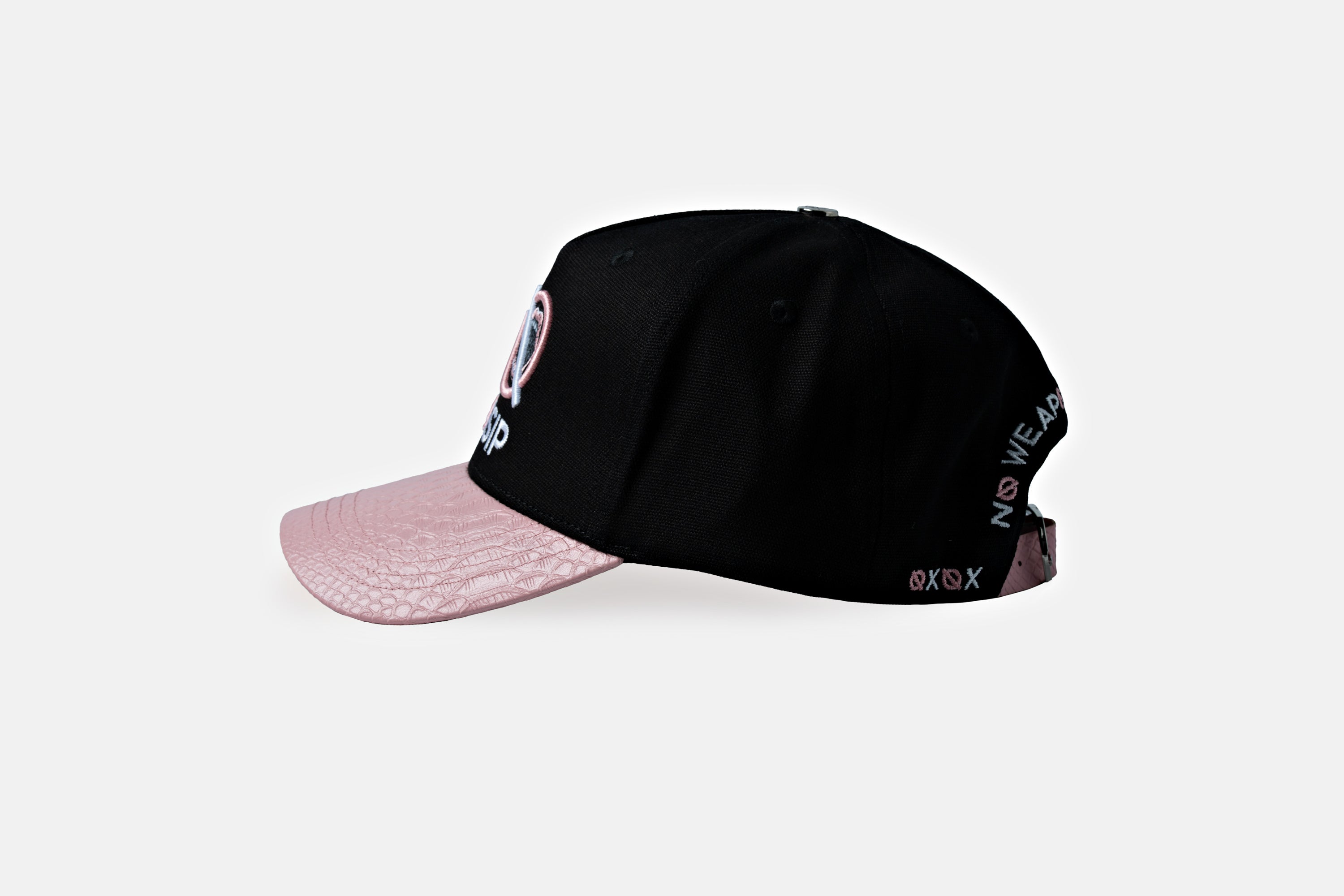 Pink Snakeskin No Gossip Snapback – Year of the Snake Collection