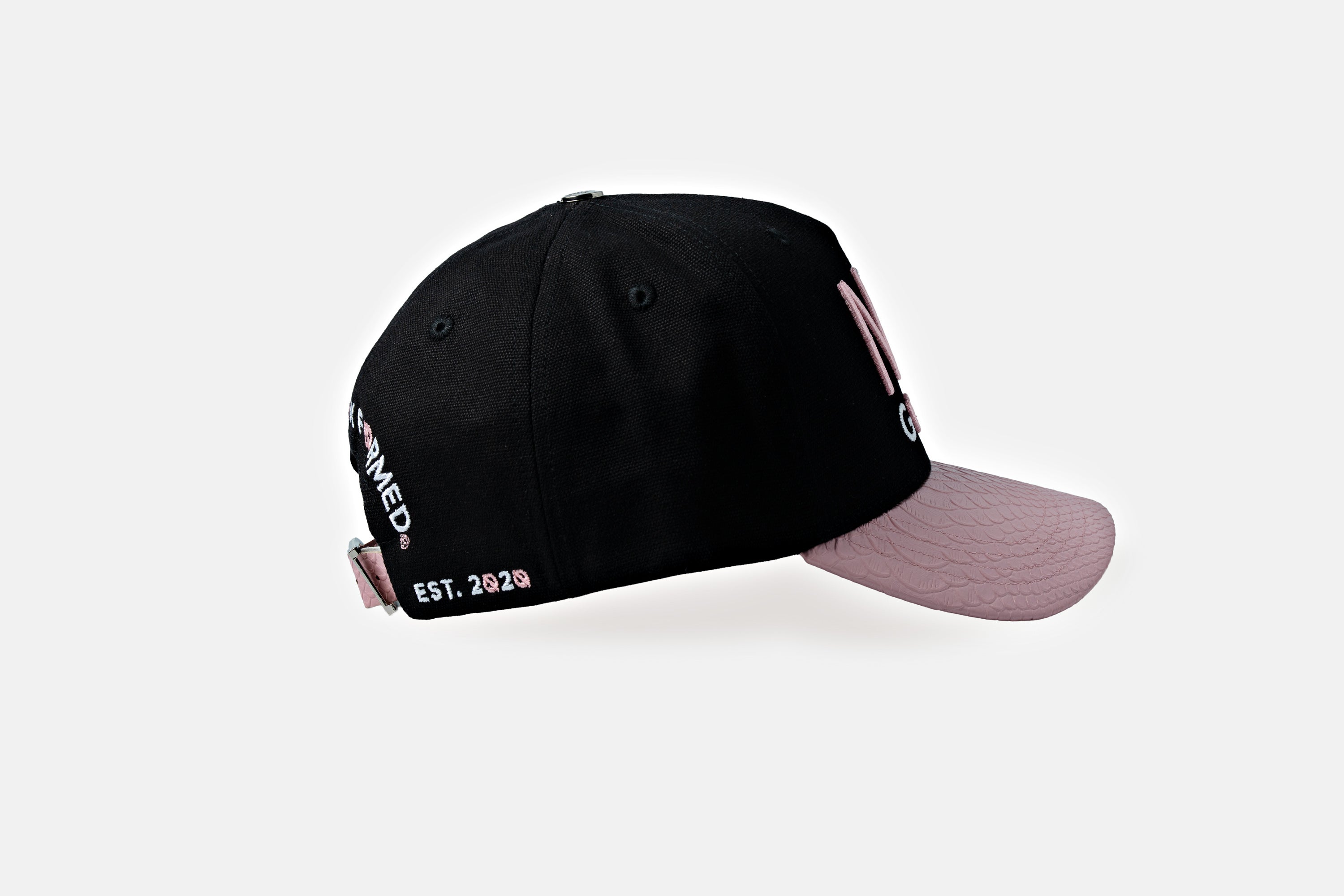 Pink Snakeskin No Gossip Snapback – Year of the Snake Collection