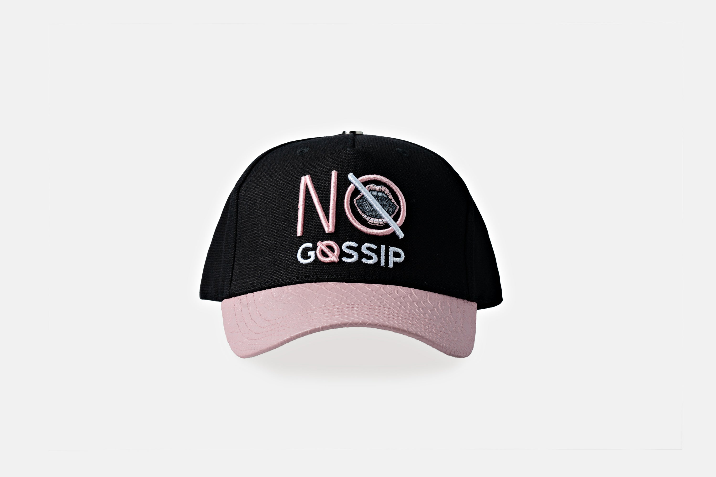 Pink Snakeskin No Gossip Snapback – Year of the Snake Collection