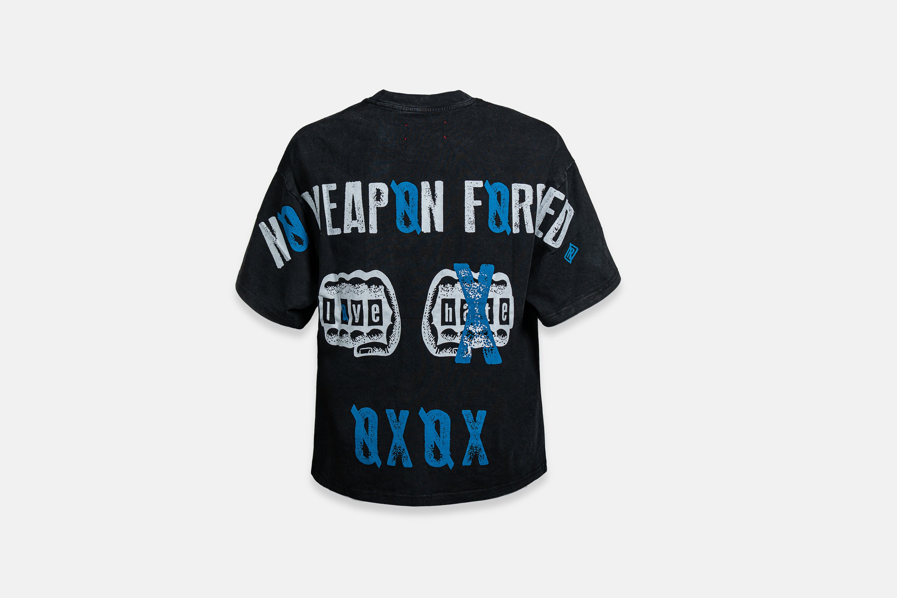 Love Over Hate Cropped Tee - No Weapon Formed Collection