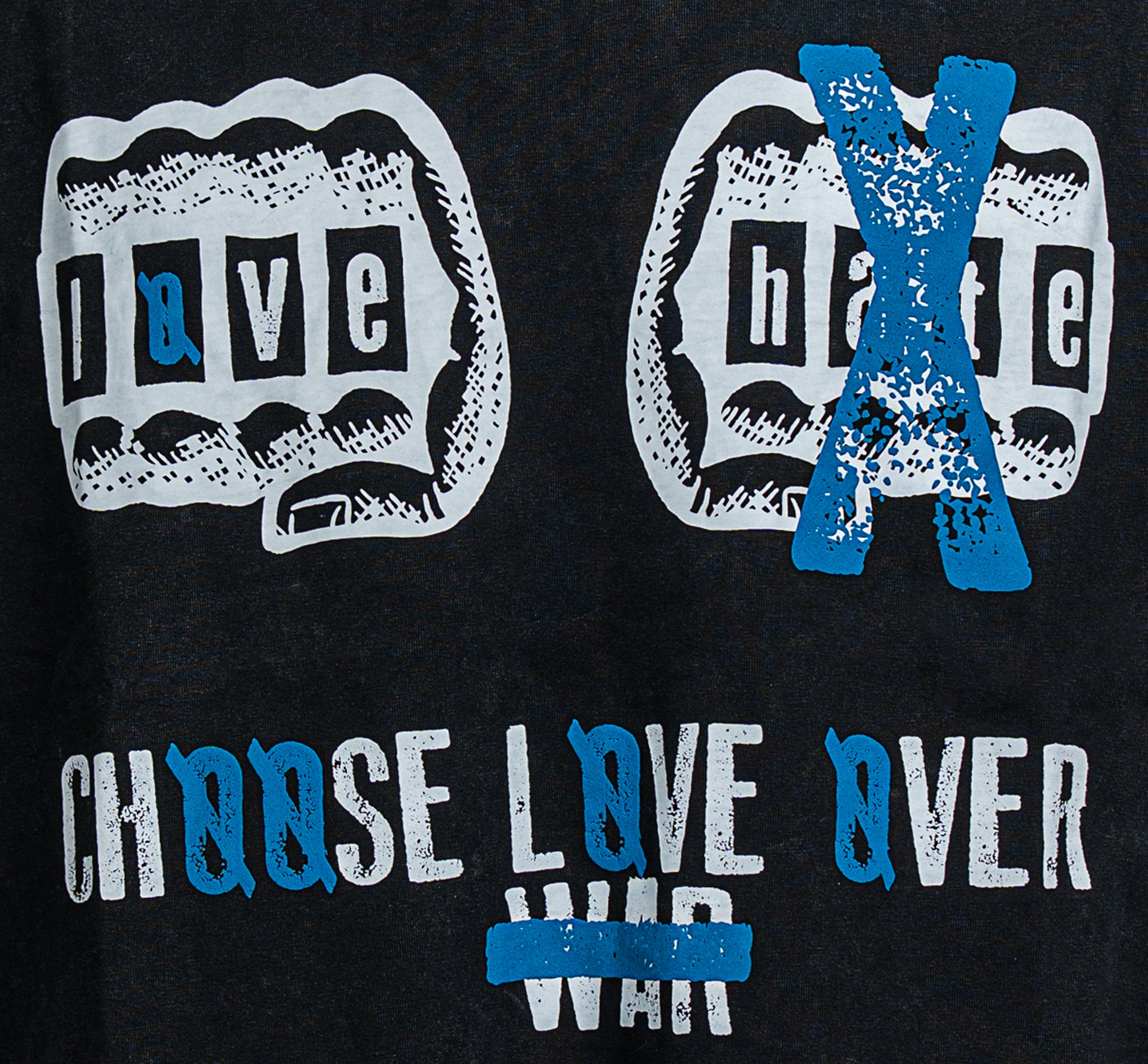 Love Over Hate Cropped Tee - No Weapon Formed Collection