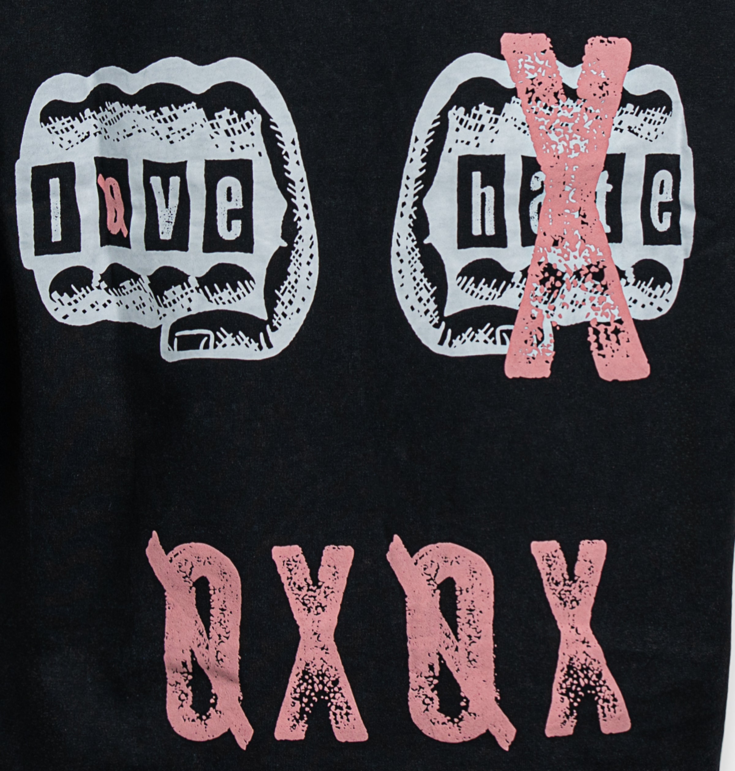 Love Over Hate Cropped Tee - No Weapon Formed Collection