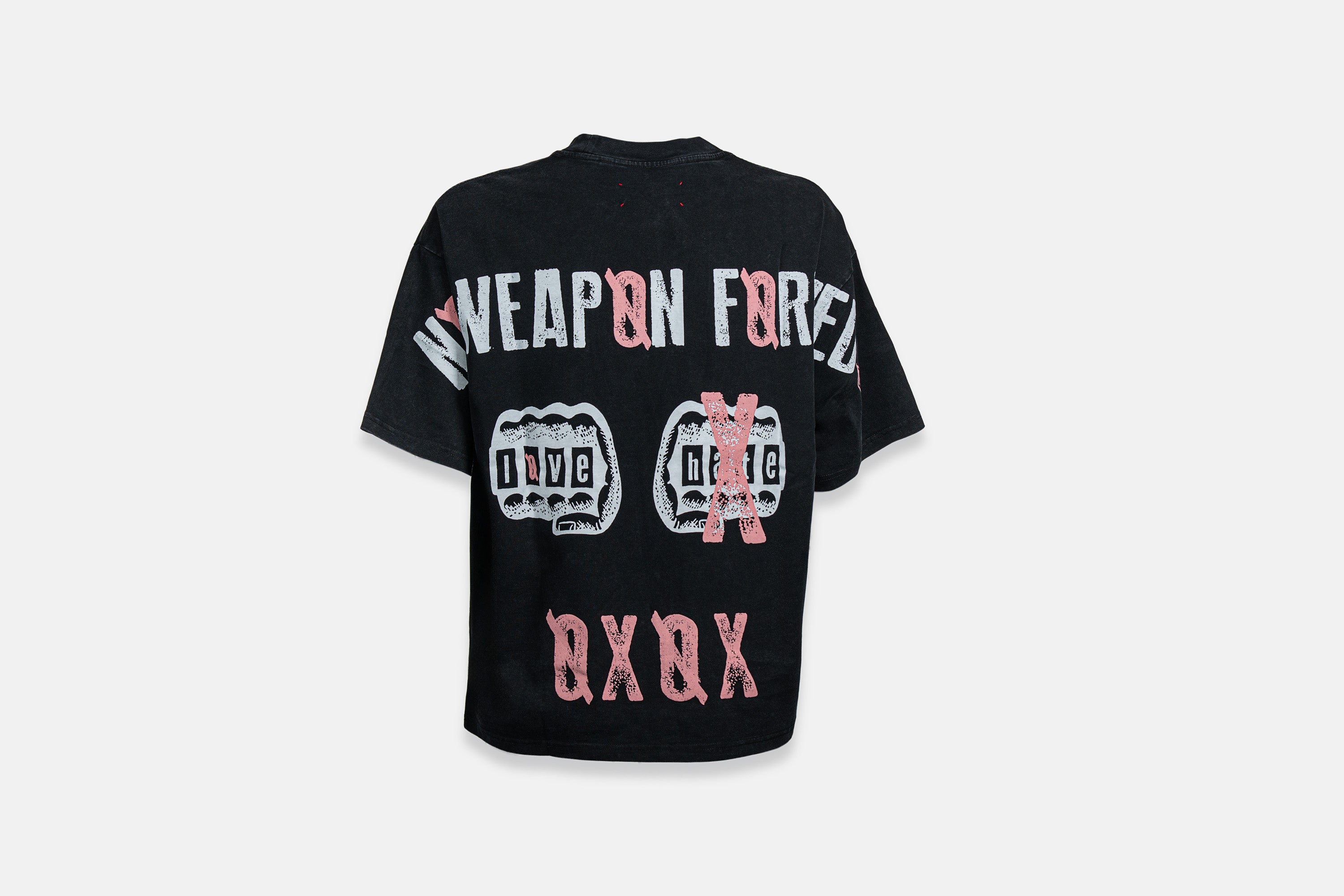 Love Over Hate Cropped Tee - No Weapon Formed Collection