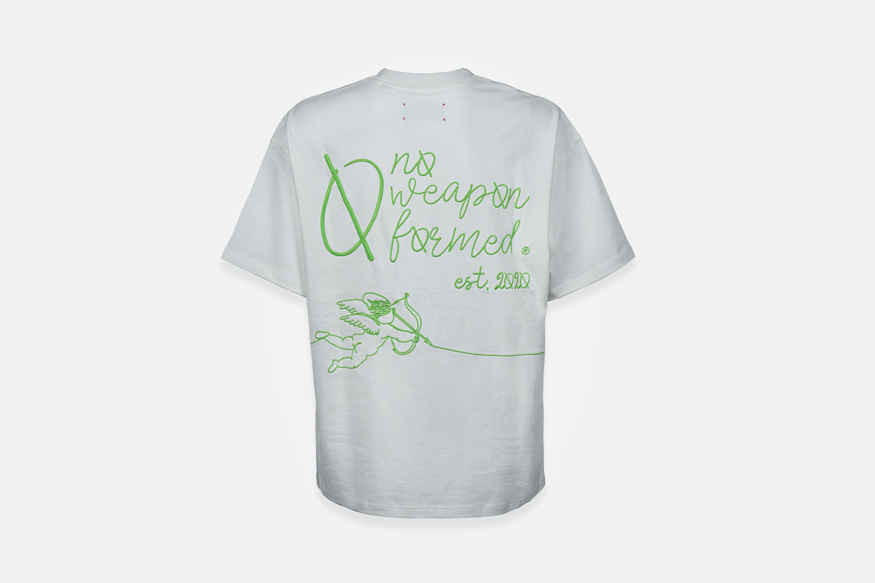 Embroidered String Angel Oversized Tee – No Weapon Formed Collection