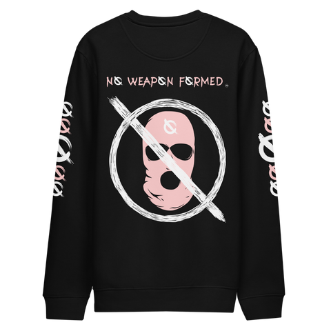 NO WEAPON FORMED 'ROBBER/OPPS' PINK/WHITE/BLACK - Unisex eco sweatshirt