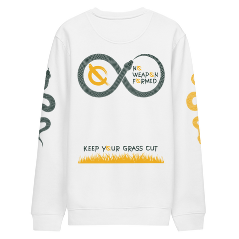 NO WEAPON FORMED 'SNAKES' GREEN/YELLOW - Unisex eco sweatshirt