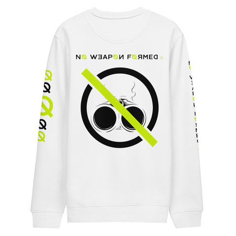 NO WEAPON FORMED 'SHOTGUN' Neon/Black/White - Unisex eco sweatshirt