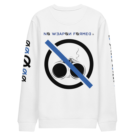 NO WEAPON FORMED 'SHOTGUN' BLACK/BLUE - Unisex eco sweatshirt