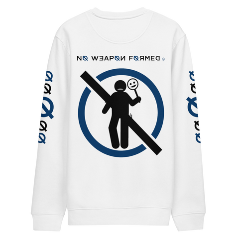 NO WEAPON FORMED 'TWO FACED PPL' NAVY/WHITE - Unisex eco sweatshirt