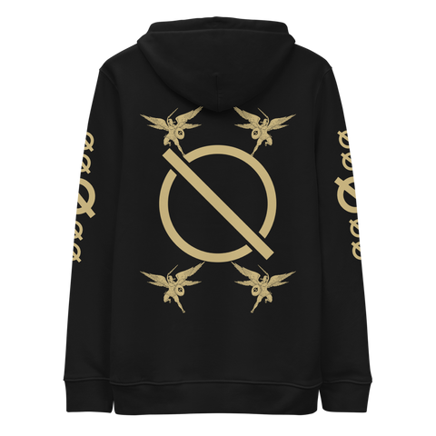 NO WEAPON FORMED FIGHTING ANGEL GOLD/BLACK - Unisex essential eco hoodie