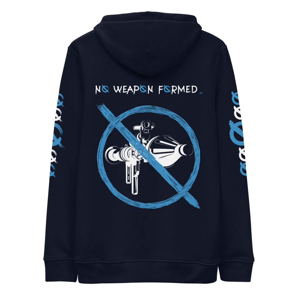 Products NO WEAPON FORMED GRENADE LAUNCHER BLUE/BLACK - Unisex essential eco hoodie navy back