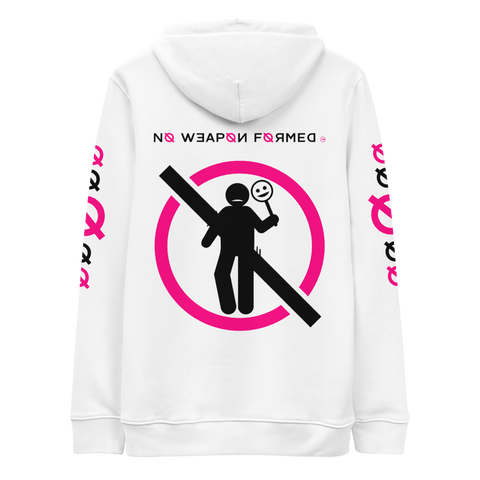 NO WEAPON FORMED 'TWO FACED PPL' HOT PINK/WHITE/BLACK - Unisex essential eco hoodie