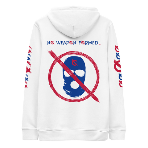 NO WEAPON FORMED 'ROBBER/OPPS' BLUE/RED - Unisex essential eco hoodie