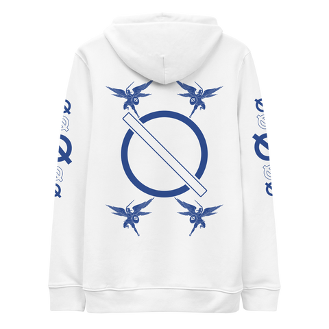 NO WEAPON FORMED FIGHTING ANGEL BLUE/WHITE - Unisex essential eco hoodie