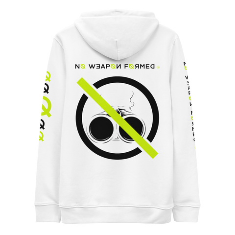 NO WEAPON FORMED 'SHOTGUN' Neon/Black/White - Unisex essential eco hoodie