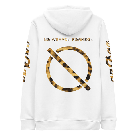 NO WEAPON FORMED LEOPARD PATTERN LOGO - Unisex essential eco hoodie