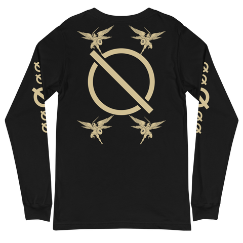 NO WEAPON FORMED FIGHTING ANGEL GOLD/BLACK - Unisex Long Sleeve Tee