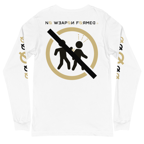 NO WEAPON FORMED 'BACKSTABBERS' GOLD/BLACK/WHITE - Unisex Long Sleeve Tee