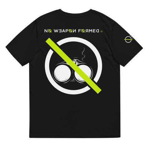 NO WEAPON FORMED 'SHOTGUN' Neon/Black/White - Unisex organic cotton t-shirt