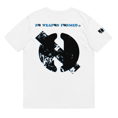 NO WEAPON FORMED DRIPPING BLUE/BLACK - Unisex organic cotton t-shirt