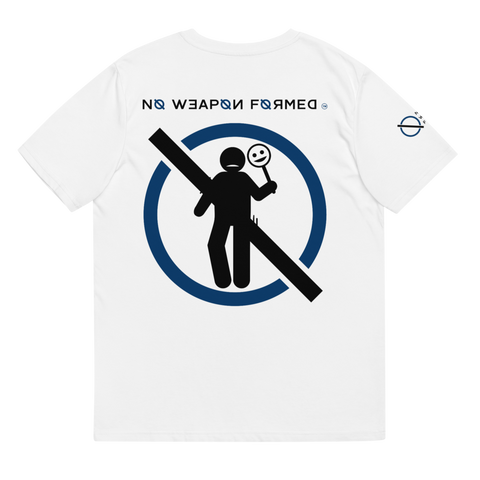 NO WEAPON FORMED 'TWO FACED PPL' NAVY/WHITE/BLACK - Unisex organic cotton t-shirt