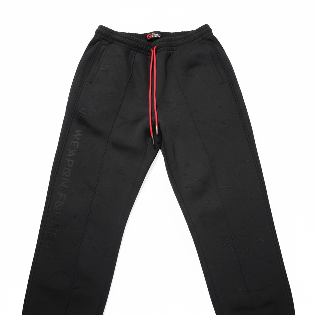 NO WEAPON FORMED® LASER ETCHED BLACK SWEAT SUIT