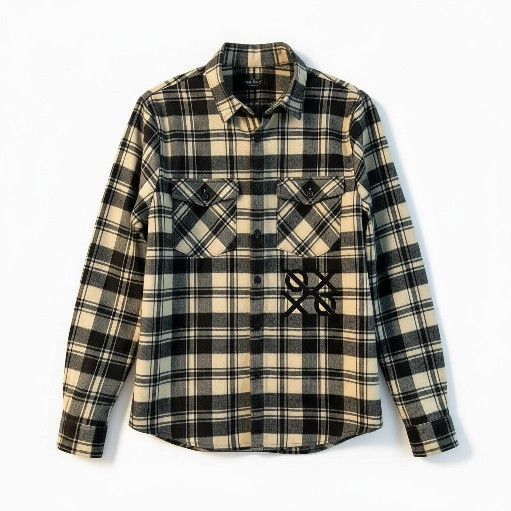 No Weapon Formed Heavy Flannel Shirt/Jacket “Shacket”