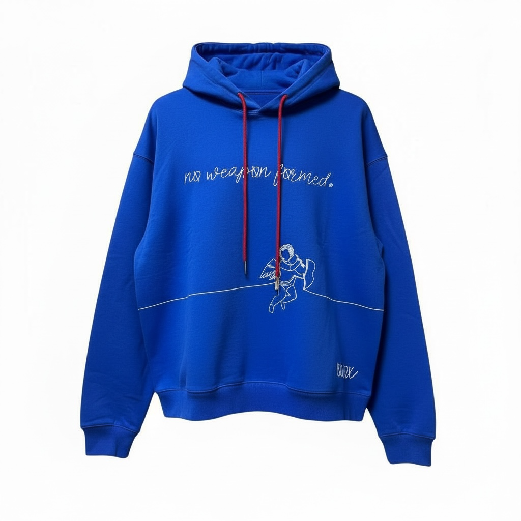 EMBROIDERED STRING ANGEL HOODIE - SCRIPTED ANGEL COLLECTION