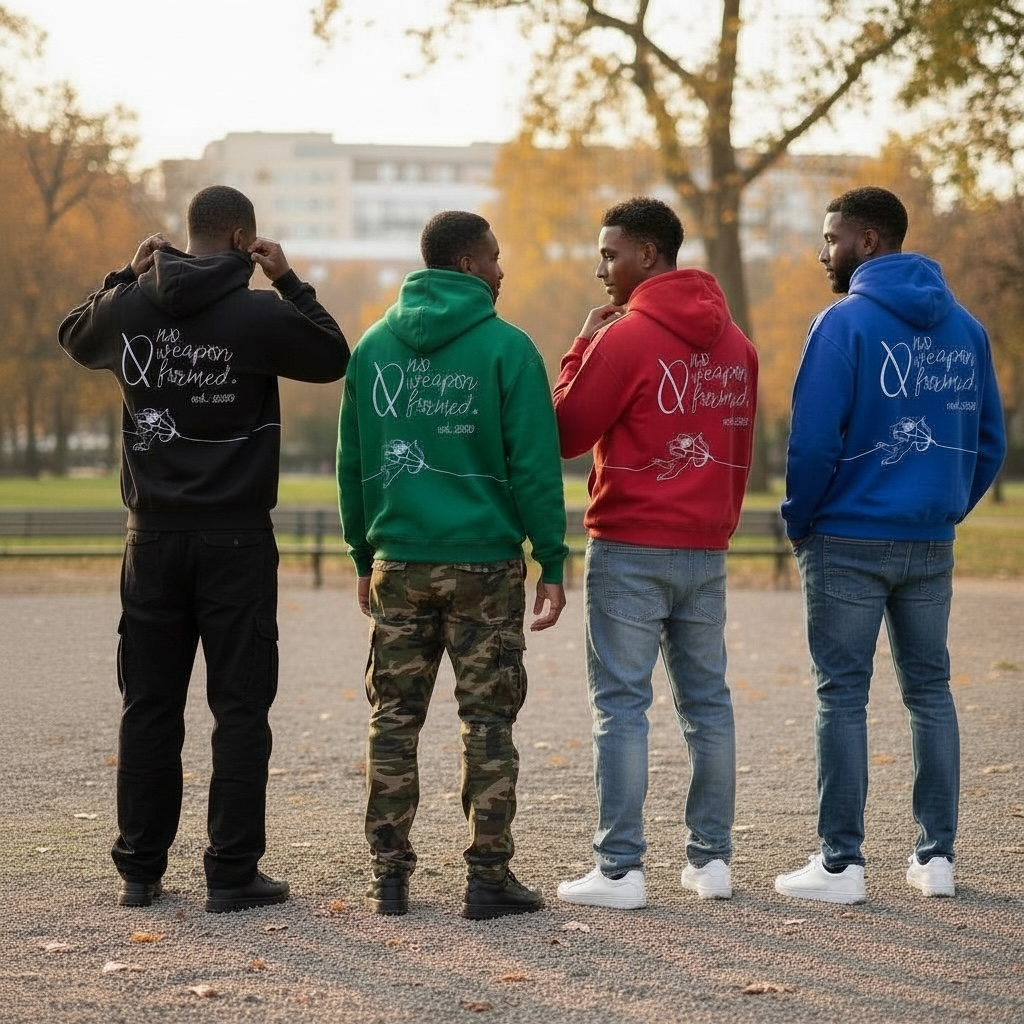 EMBROIDERED STRING ANGEL HOODIE - SCRIPTED ANGEL COLLECTION