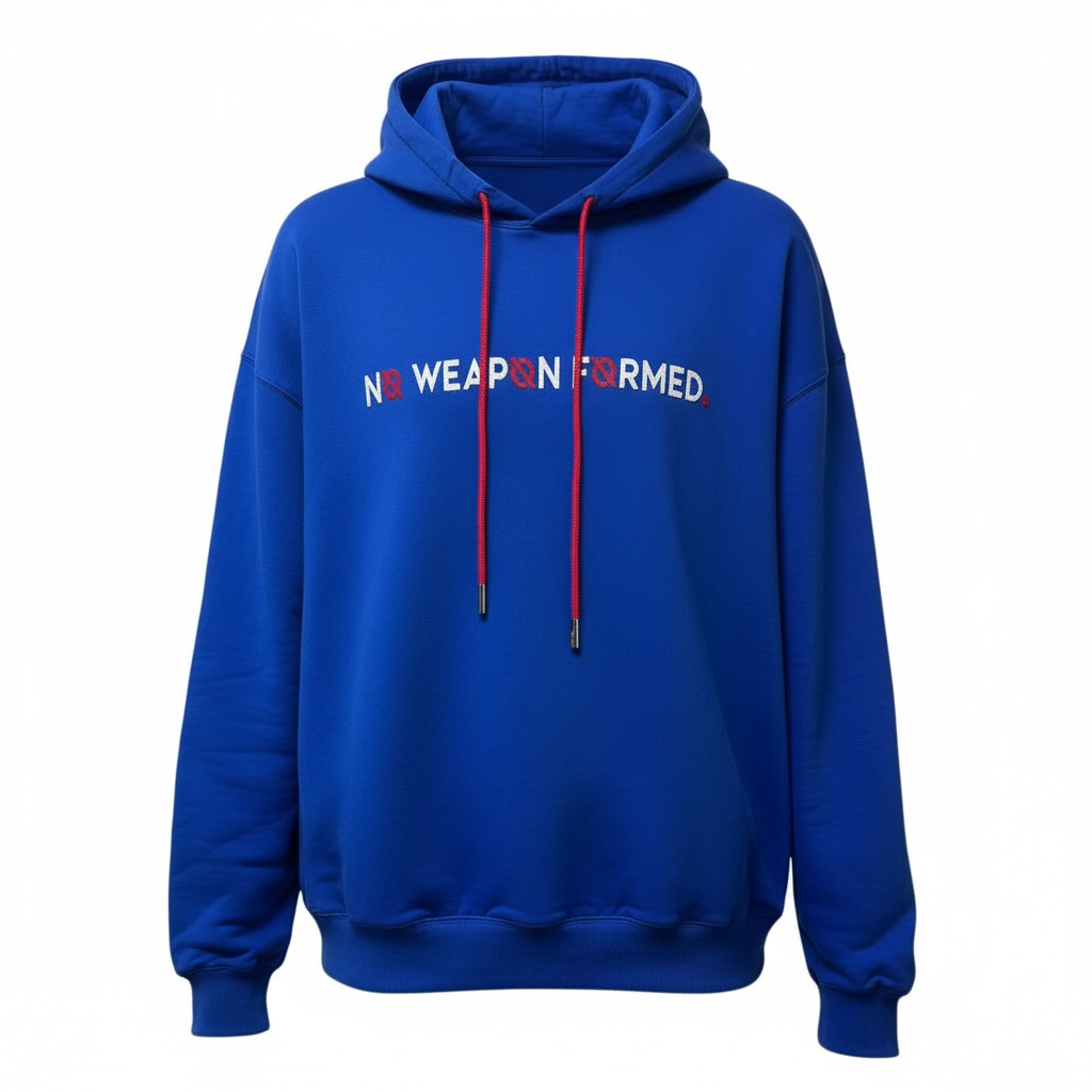 No Weapon Formed® Branded Satin Embroidered Hoodie