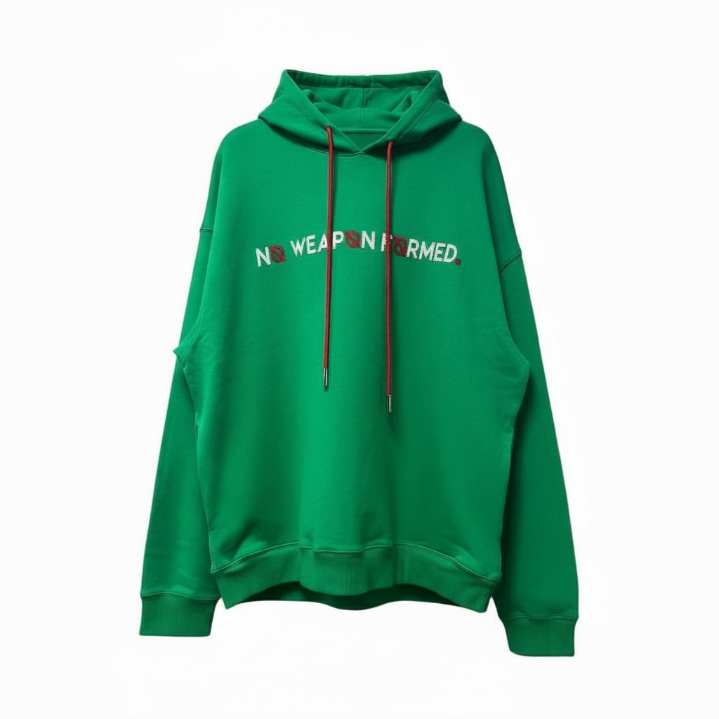 No Weapon Formed® Branded Satin Embroidered Hoodie