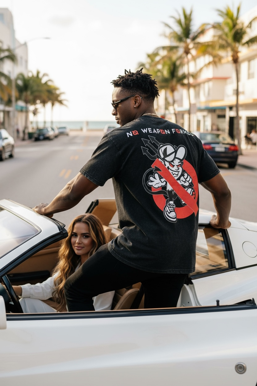 No Devil Oversized Tee - No Devil Formed Collection