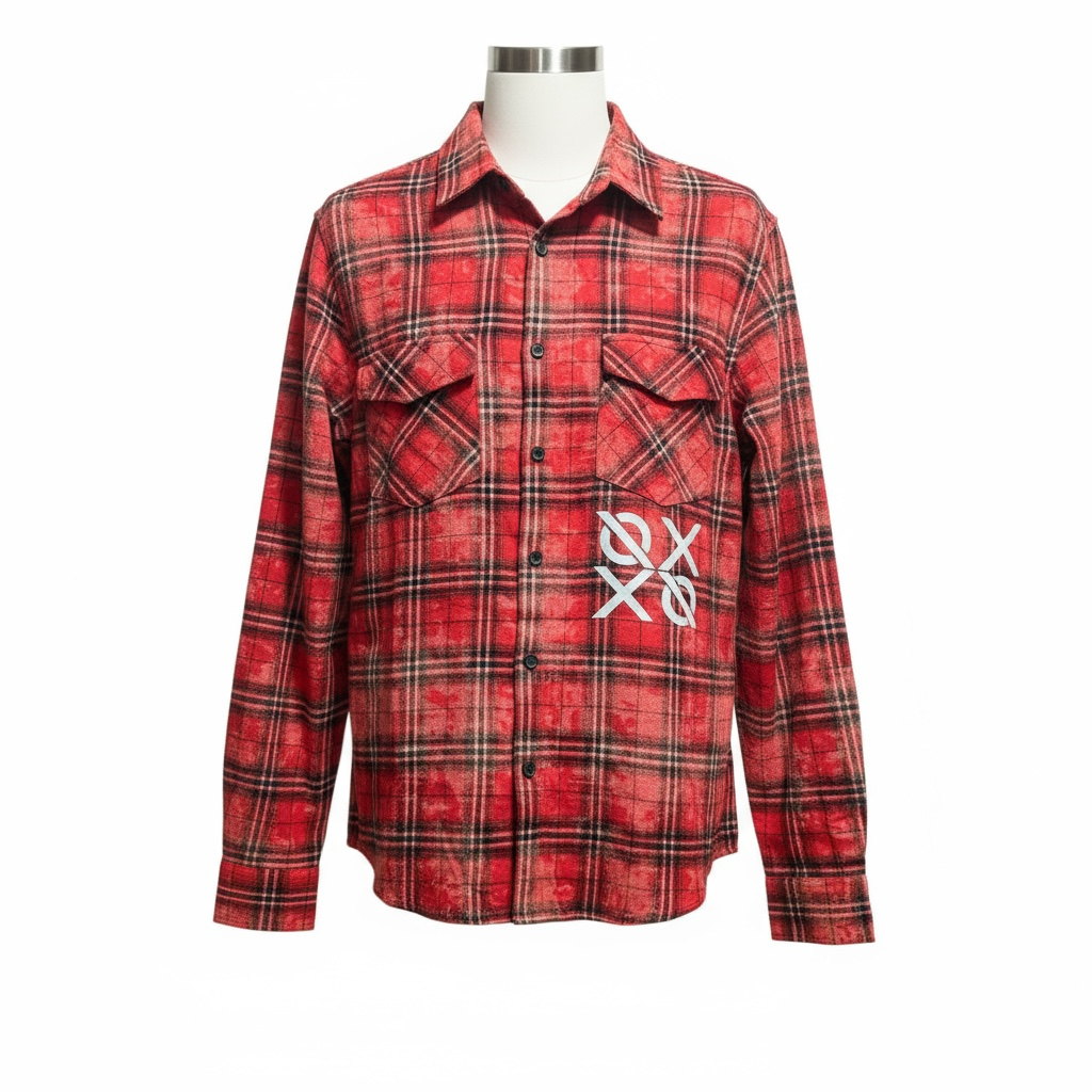 3M REFLECTIVE DISTRESSED & FROST WASHED FLANNEL — NO WEAPON FORMED®