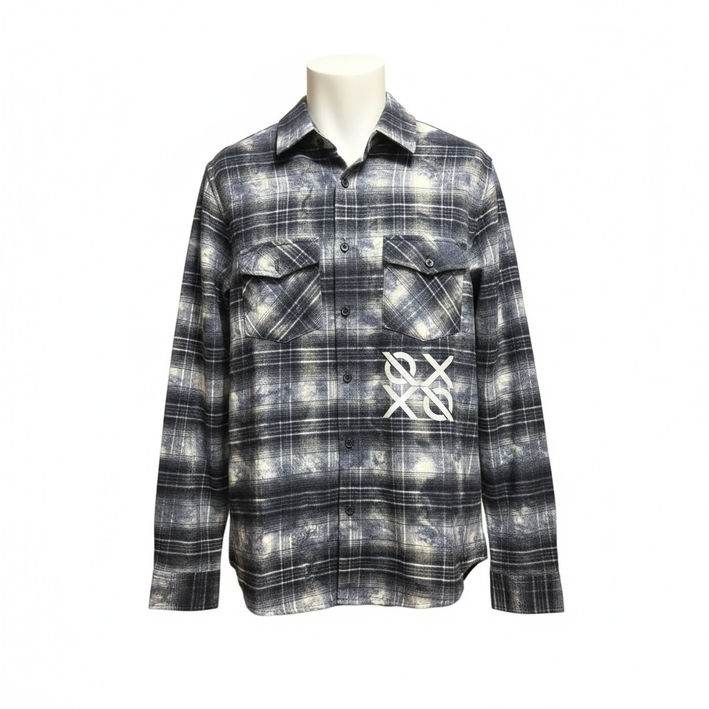 3M REFLECTIVE DISTRESSED & FROST WASHED FLANNEL — NO WEAPON FORMED®