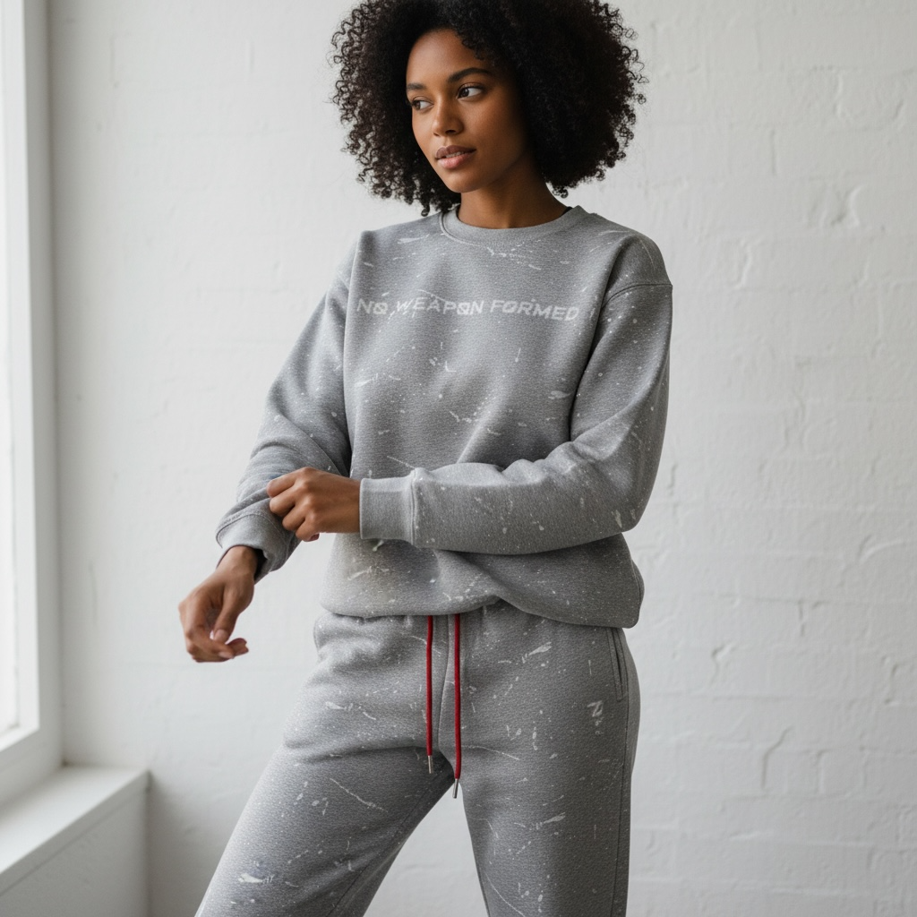 Laser Etched Sweat Suit - NO WEAPON FORMED® Collection