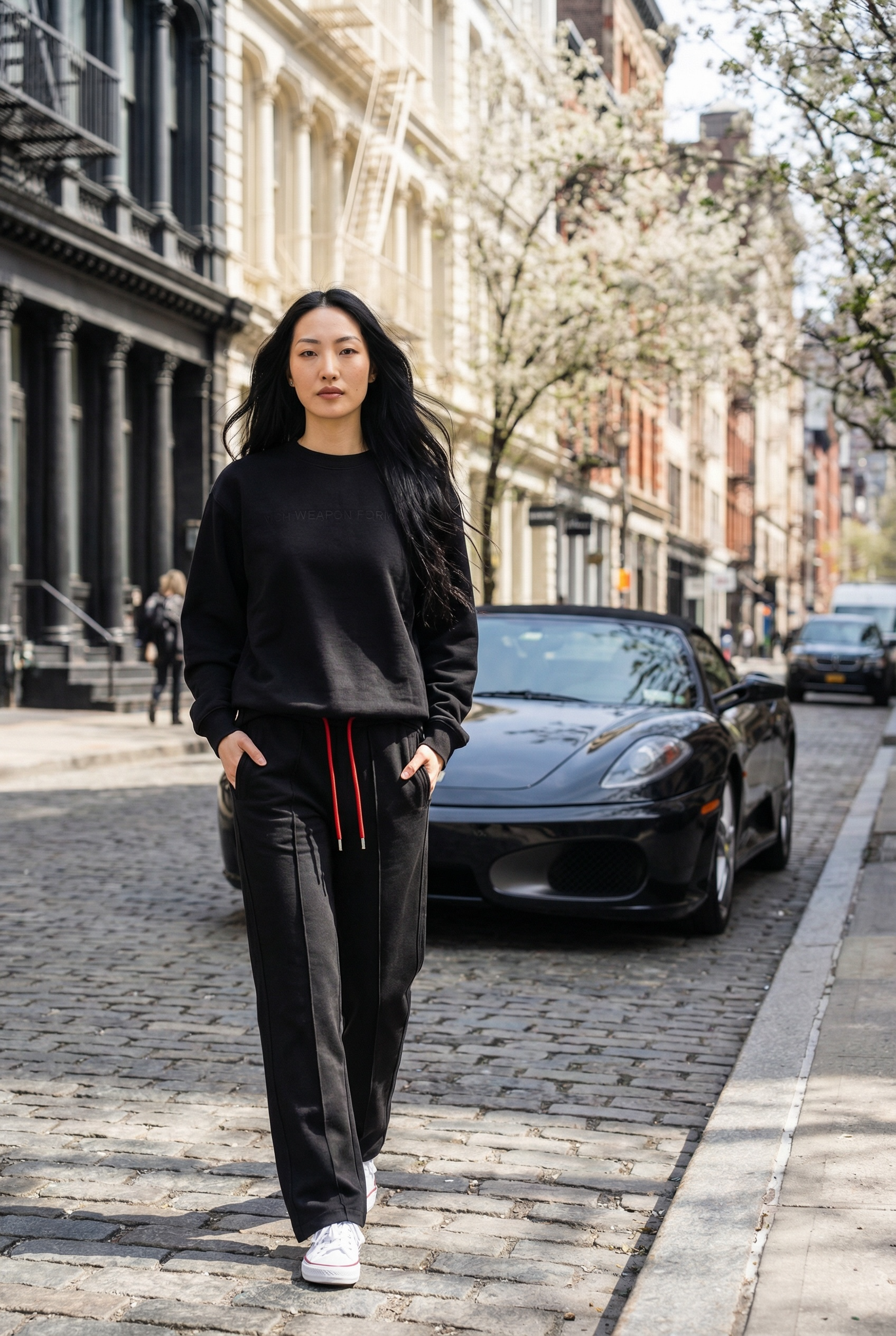 NO WEAPON FORMED® LASER ETCHED BLACK SWEAT SUIT