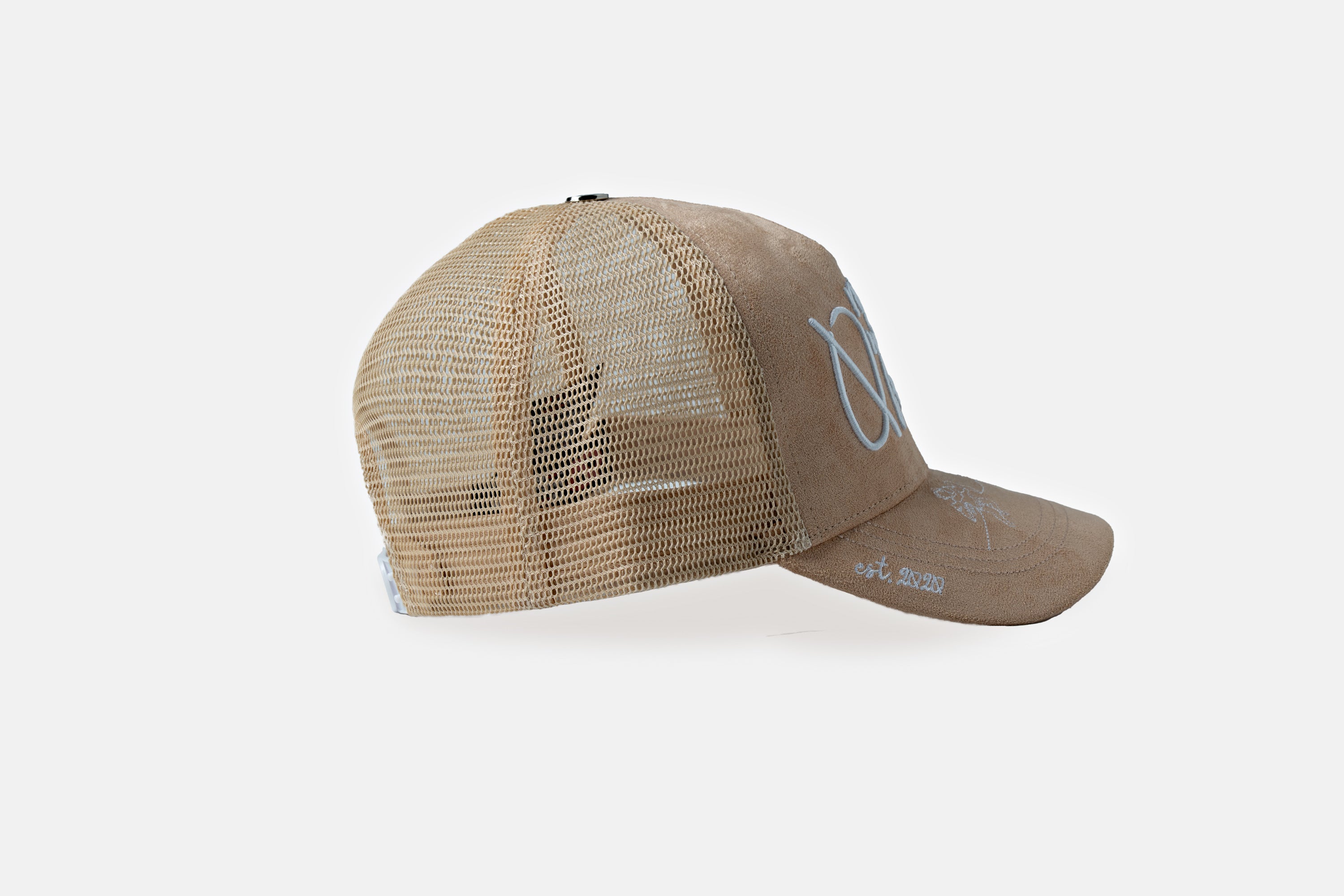 Tan Suede String Angel Trucker Snapback – No Weapon Formed Collection