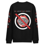 NO WEAPON FORMED 'GOSSIP' RED/BLACK/WHITE - Unisex eco sweatshirt