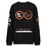 NO WEAPON FORMED 'SNAKES' BLACK/ORANGE - Unisex eco sweatshirt