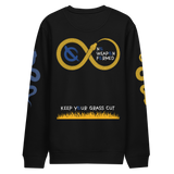 NO WEAPON FORMED 'SNAKES' BLUE/YELLOW - Unisex eco sweatshirt