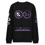 NO WEAPON FORMED 'SNAKES' PURPLE/BLACK/GRAY -  Unisex eco sweatshirt