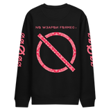 NO WEAPON FORMED PAISLEY RED/WHITE BANDANA PRINT - Unisex eco sweatshirt