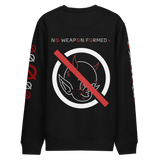 NO WEAPON FORMED 'DEVIL'  BLACK/RED/WHITE - Unisex eco sweatshirt