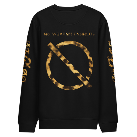 NO WEAPON FORMED LEOPARD LOGO - Unisex eco sweatshirt