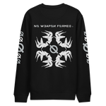 NO WEAPON FORMED "SURROUNDED BY ANGELS" WHITE/GREY - Unisex eco sweatshirt