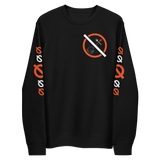 NO WEAPON FORMED "DEVIL" ORANGE/BLACK/WHITE - Unisex eco sweatshirt front black