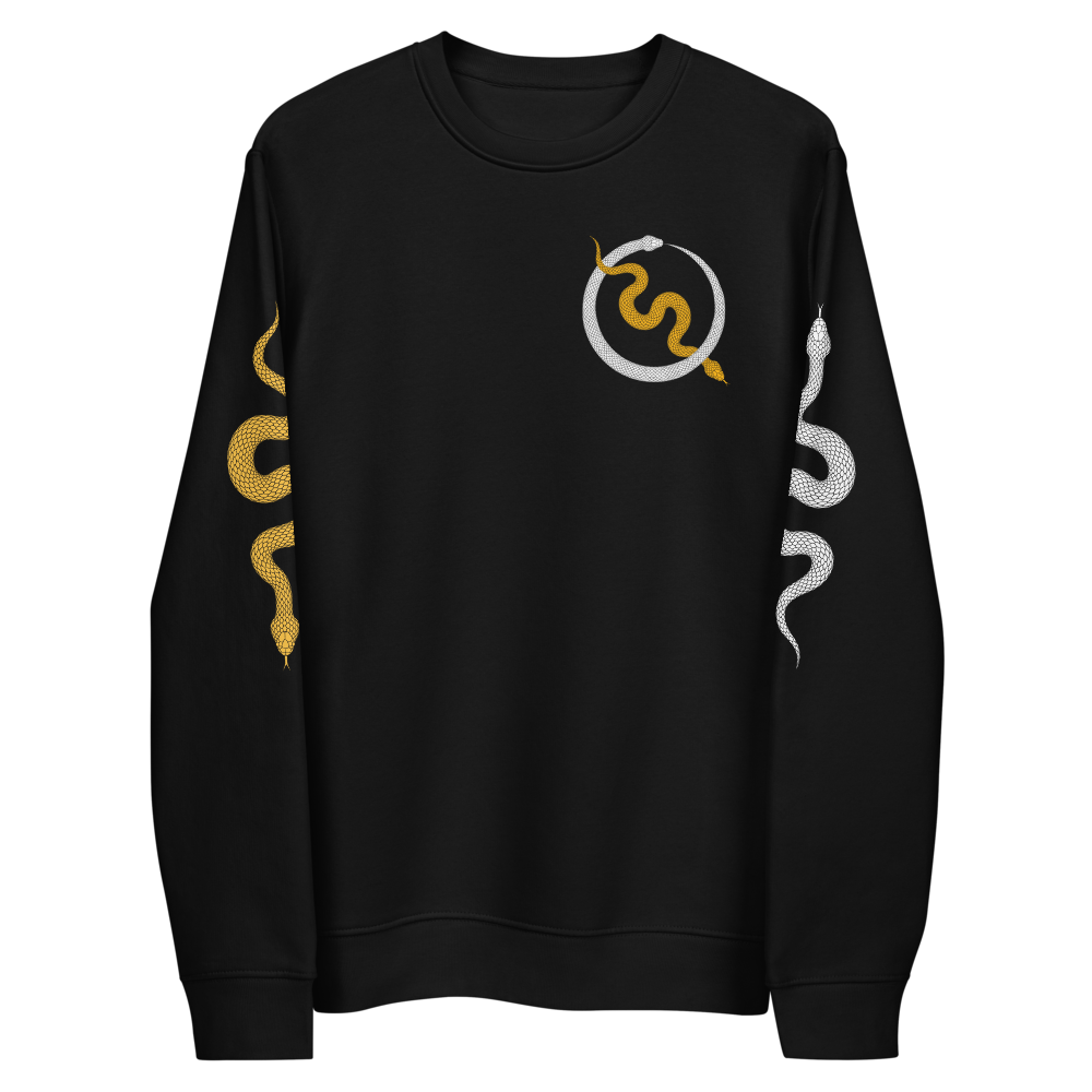 NO WEAPON FORMED "SNAKES" STEELERS BLACK/YELLOW - Unisex eco sweatshirt front black