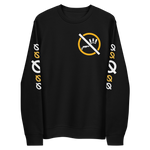 NO WEAPON FORMED 'SHOTGUN' BLACK/YELLOW/WHITE - Unisex eco sweatshirt